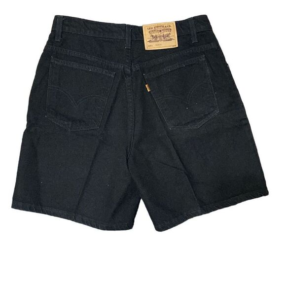 Levi’s Vintage Orange Tab 951 Relaxed Fit Jean Shorts Black Size 12 - Picture 1 of 3